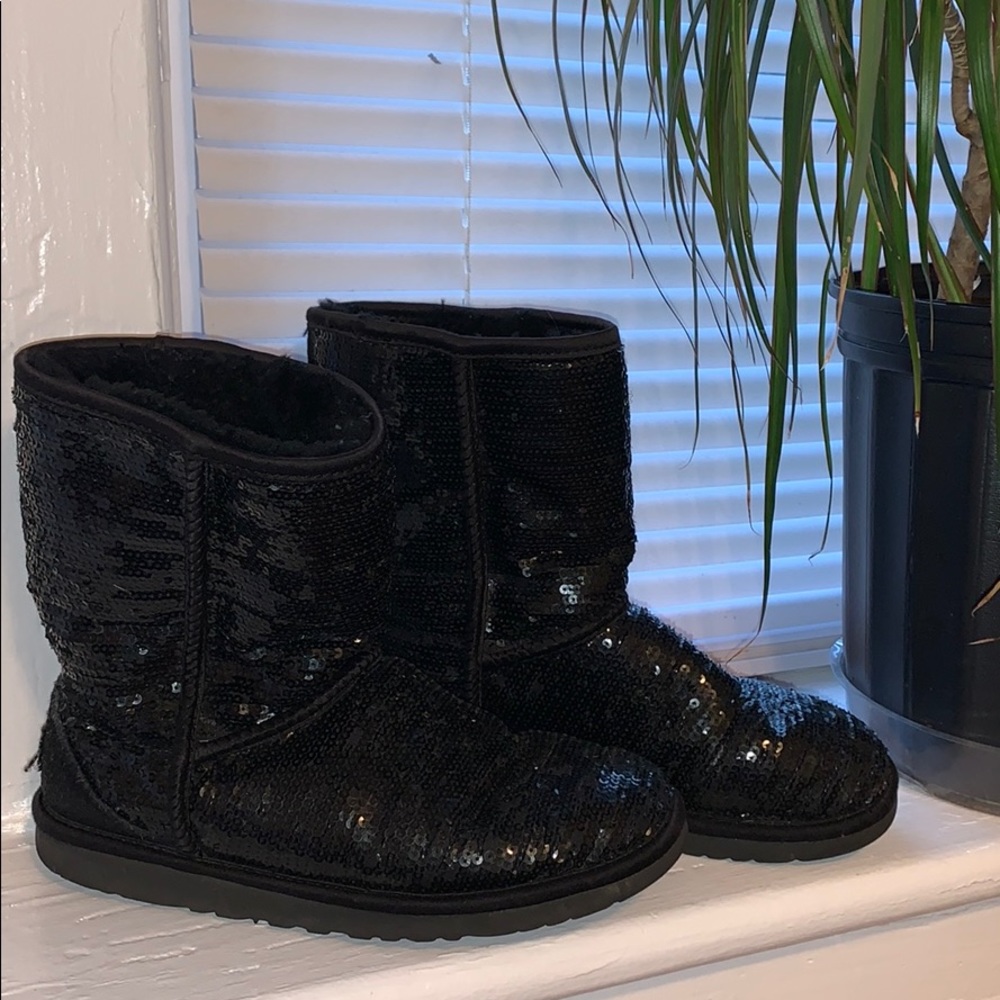 Black Sequin Uggs